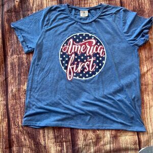 Women’s Daisy Rae America First Blue Top 2X
